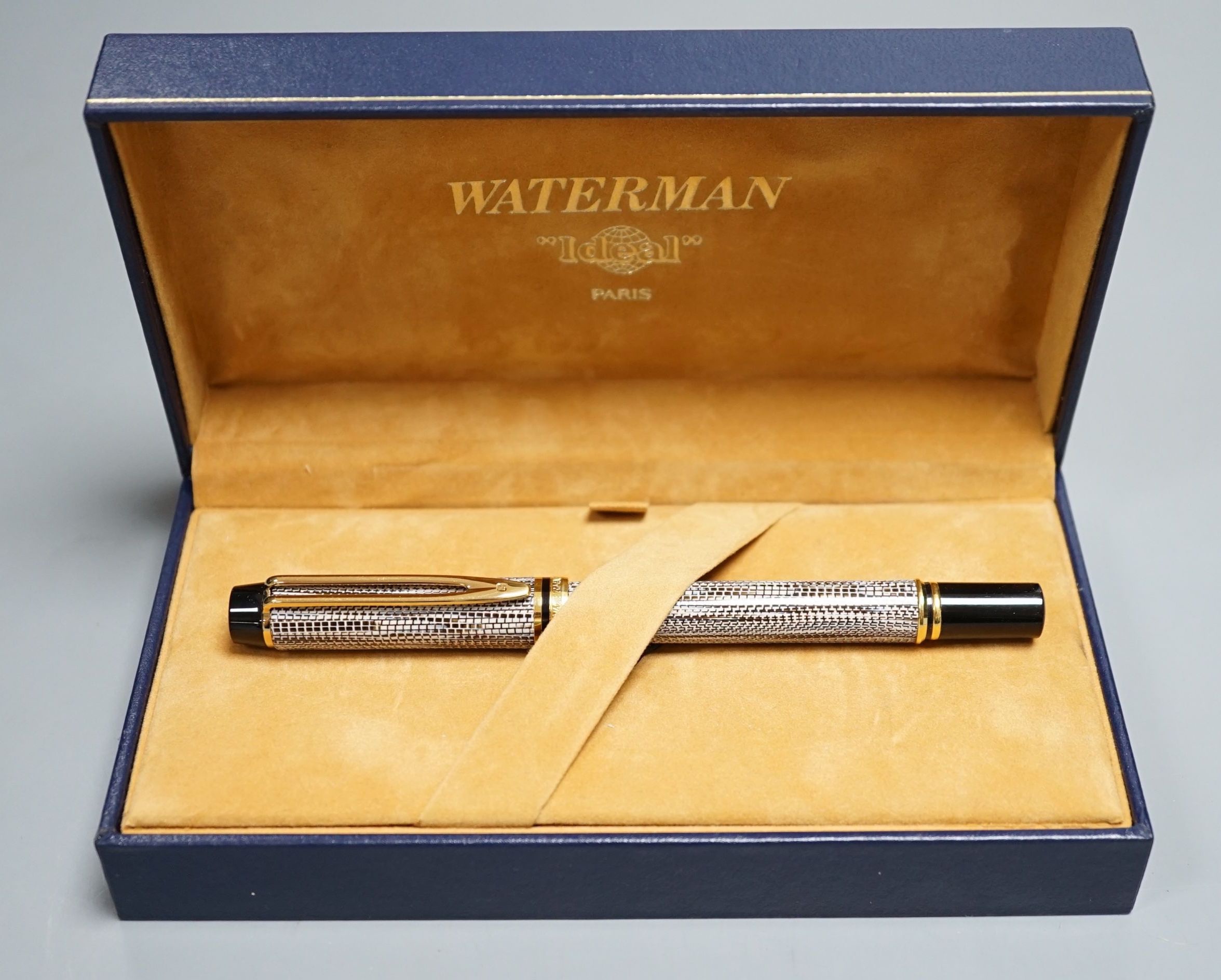 A boxed Waterman Ideal fountain pen